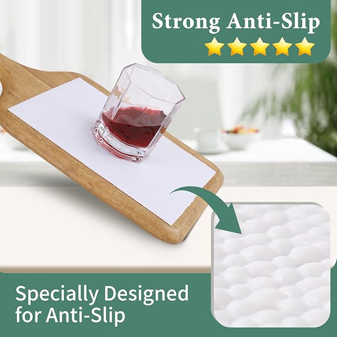 Drawer and Shelf Liner for Kitchen Cabinet: 12 in X 30 Ft Non Slip Waterproof Shelf Paper Non Adhesive Refrigerator Liners White Easy Liners for Bathroom Cupboard with Knife Tape Measure