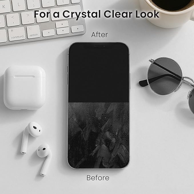 EVEO Computer Screen Cleaner Spray Kit- Portable Laptop Screen Cleaner, Phone Cleaner & Monitor Cleaner + Microfiber Cloth - Car Screen Cleaner for MacBook, iPad and More Electronic Devices - (1 Pack)