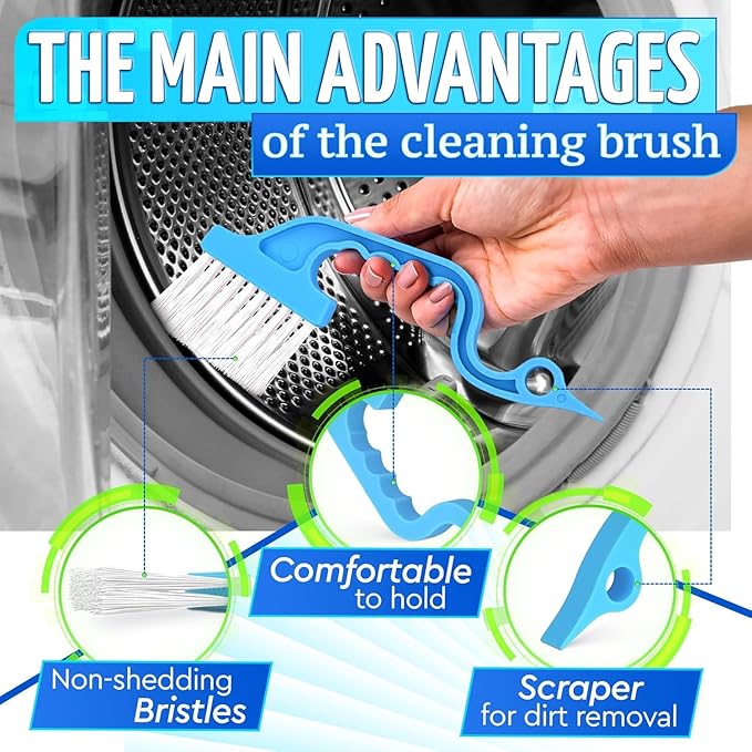 6 Pcs Cleaning Brush Window Mold Cleaner - Window Track & Sill Cleaning Tool, Deep Clean Scrubber for Sliding Doors & Windows Grooves, Household & Car Detailing Brush Kit