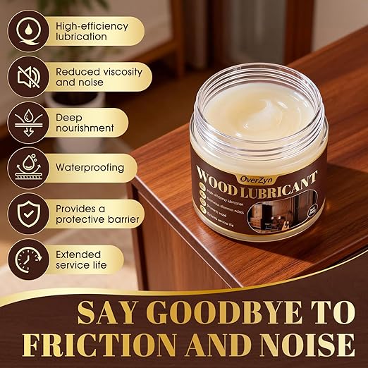 Beeswax Furniture Polish, Wood Wax, Beeswax for Wood, Reduces Noise, Suitable for The Maintenance and Care of Household Wooden Furniture Such as Tables, Chairs, and Floors, 7.05 Oz