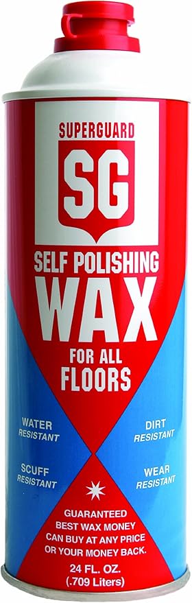 SAFEGUARD 801 Industrial Strength Self Polishing Wax for All Floors, 24 Fluid Ounce