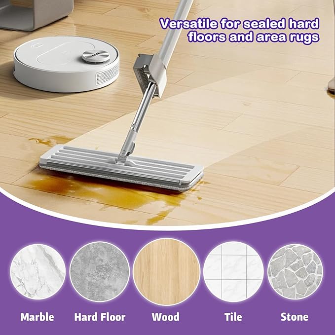 2 Pack Floor Cleaner Solution for Hardwood & Tile Floors, Compatible with Roborock, Eufy, Dreame, iRobot Roomba Robot Vaccum and Mop & Wet Dry Vacuum Cleaners, 1:100 Dilution Ratio (Lavender Breeze)