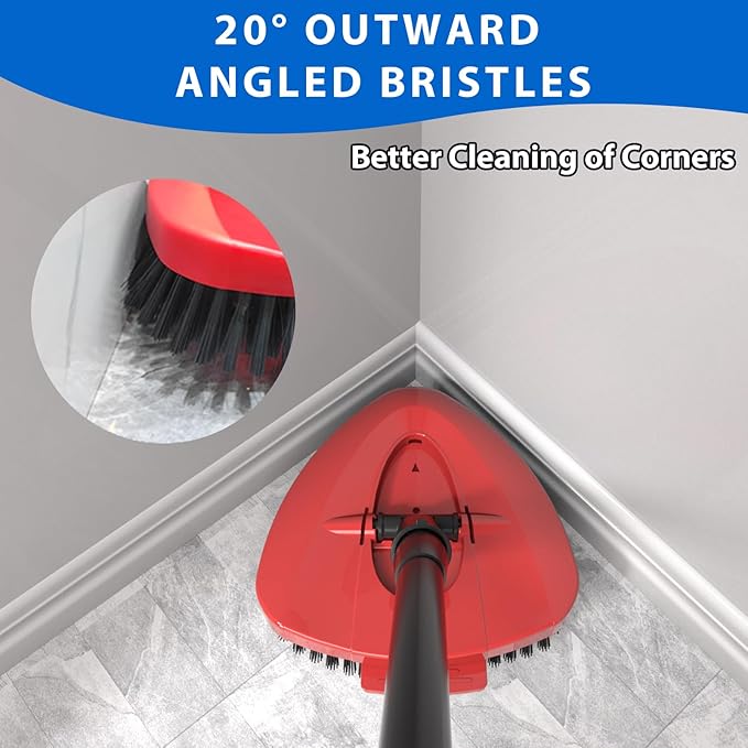 2 Pack Upgraded Spin Mop Replacement Scrub Brush Heads Compatible with Ocedar EasyWring 1 Tank,Full Bristle Scrubber Replace Great for Kitchen, Bathroom, Pools,Deck Hard Floor Cleaning