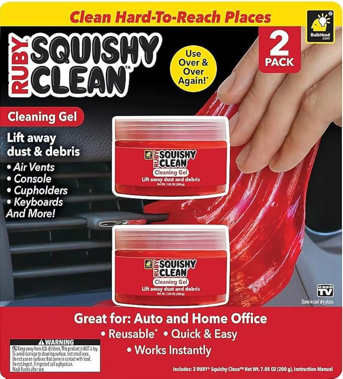 Cleaning Gel, 2 Pack by Ruby Squishy Clean