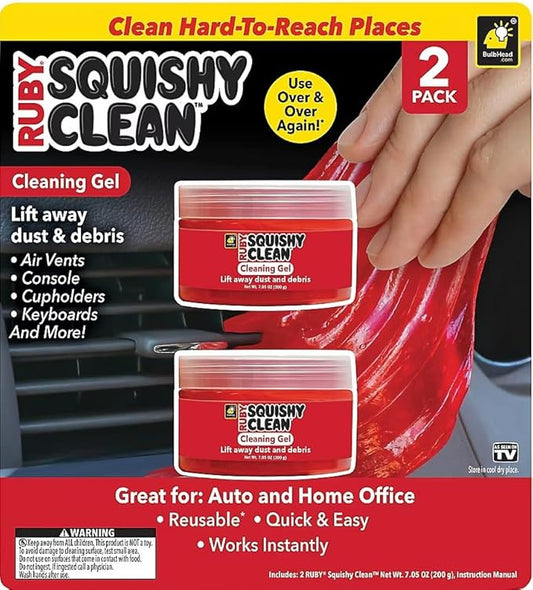 Cleaning Gel, 2 Pack by Ruby Squishy Clean