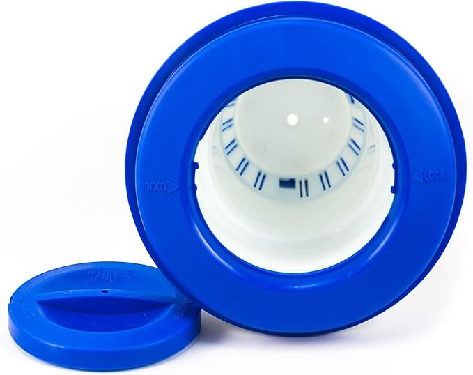 FibroPool Supersize Floating Pool Chlorine Dispenser - Extra Large 12" Design Holds Up to 3 lbs of Tablets - 12 Inches Long - Adjustable Release