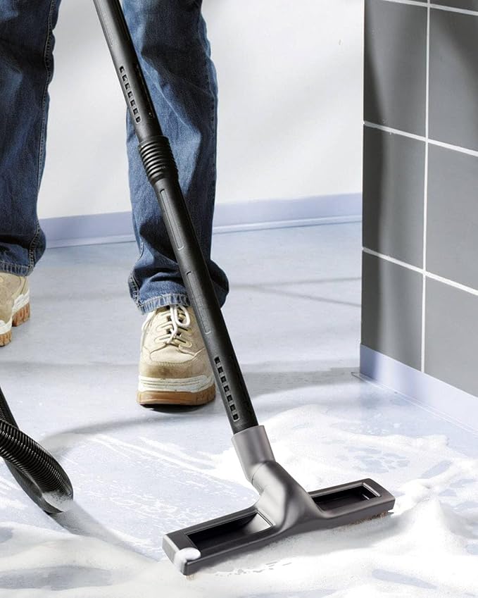 Universal Vacuum Floor Brush Attachments - Vacuum Attachments & Brushes, 12-Inch Swivel Head with 1-1/4”(32mm) Diameter Horse Hair Soft Bristles, 360° Swivel & Wheels for Hard Floors, Tile Cleaning
