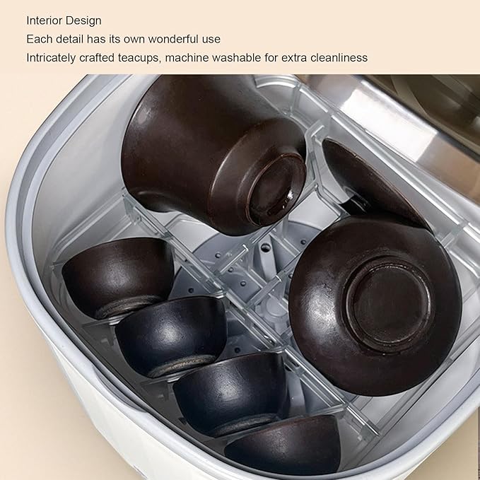 Compact Mini Dishwasher 4L, Fully Automatic Portable, USB Rechargeable, 360° Omni Directional, Suitable for Home Use, Dish and Tea Cup Washing Machine