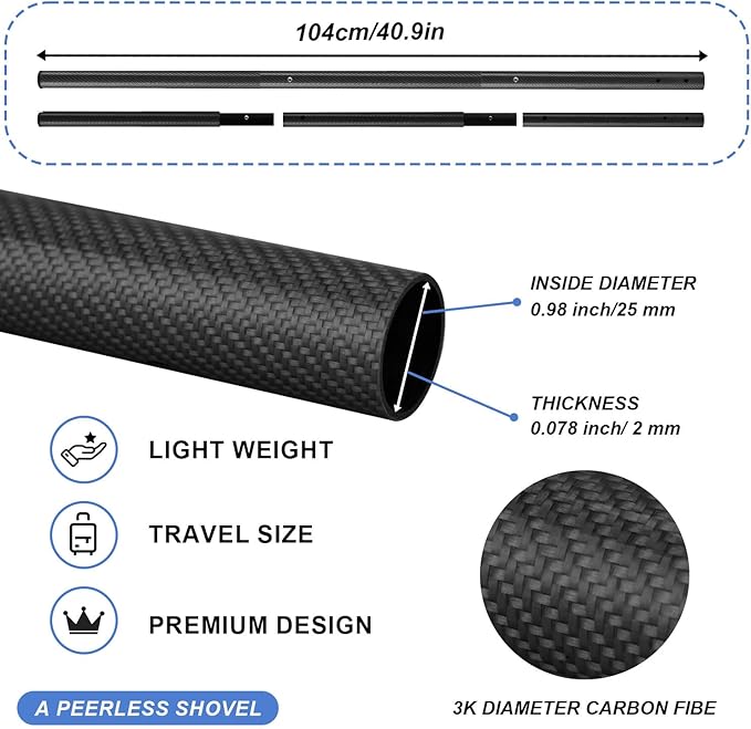 Metal Detector Accessories Digging Tools，Beach Sand Scoop with Long Carbon Fiber Handle，Metal Detecting Digging Tools，Metal Detecting Shovel，Sand Shovel Metal Detecting (03style)