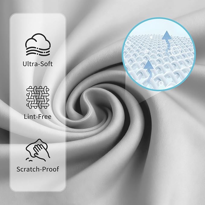 Eye Glass Clean Cloths 6*7in 6 Pcs, Individually Wrapped, High-Density, Ultra Soft, Scratch-Free Premium Microfiber Cleaning Cloth for Glasses, Camera Lens, Screen, Electronics, Tv, Eyeglass.
