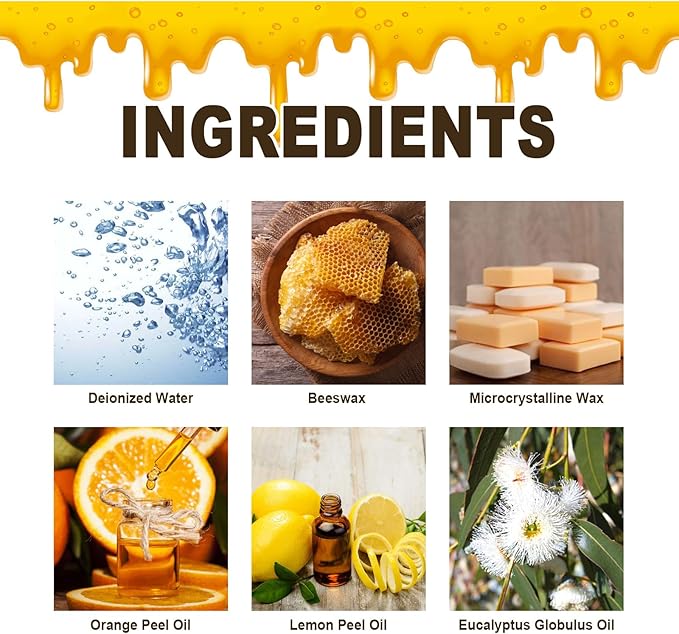 Natural Beeswax Care Spray & Restorer, Beeswax Wood Polish for Floors and Furniture, Natural Micro-Molecular Spray – Multi-Purpose（2 Bottles）
