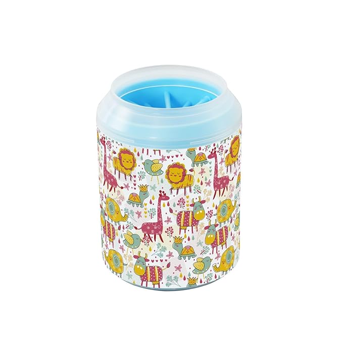 Dog Paw Cleaner Cups for Dogs Pets Foot Washer Paw Scrubber for Medium Small Cats Dogs Cleaning Cup Animals Colorful