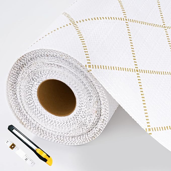Shelf Liners for Kitchen Cabinets Non-Adhesive, Non-Slip Thickened Shelf Paper Waterproof Washable for Drawer Dresser Pantry Shelve Bathroom Protector Liner
