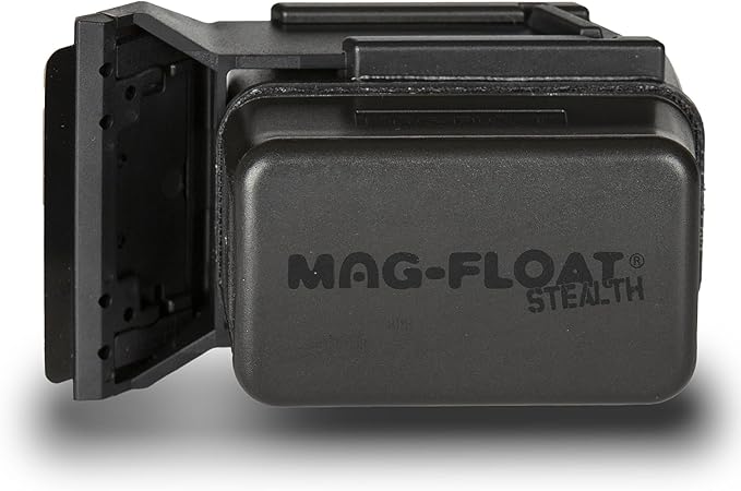 Mag-Float Small Black Stealth Glass Magnet Aquarium Scraper Cleaner with Blade - Floating Magfloat Magnetic Cleaning Tool
