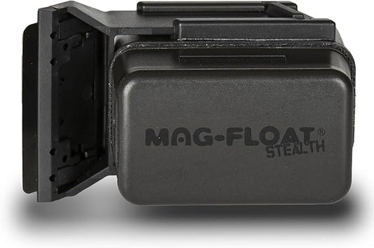 Mag-Float Small Black Stealth Glass Magnet Aquarium Scraper Cleaner with Blade - Floating Magfloat Magnetic Cleaning Tool