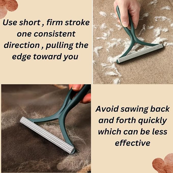 Electrostatic Pet Hair Remover Glove – Black, Ambidextrous, Reusable for Cats and Dogs