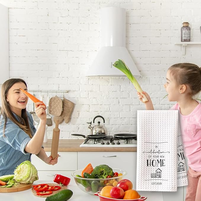 1PC Housewarming Gifts for New House 2025 Kitchen Towels, in Celebration of Your New Home Hand Towels, Ideal Gifts for Homeowners Welcoming Decorative,Sweet Home