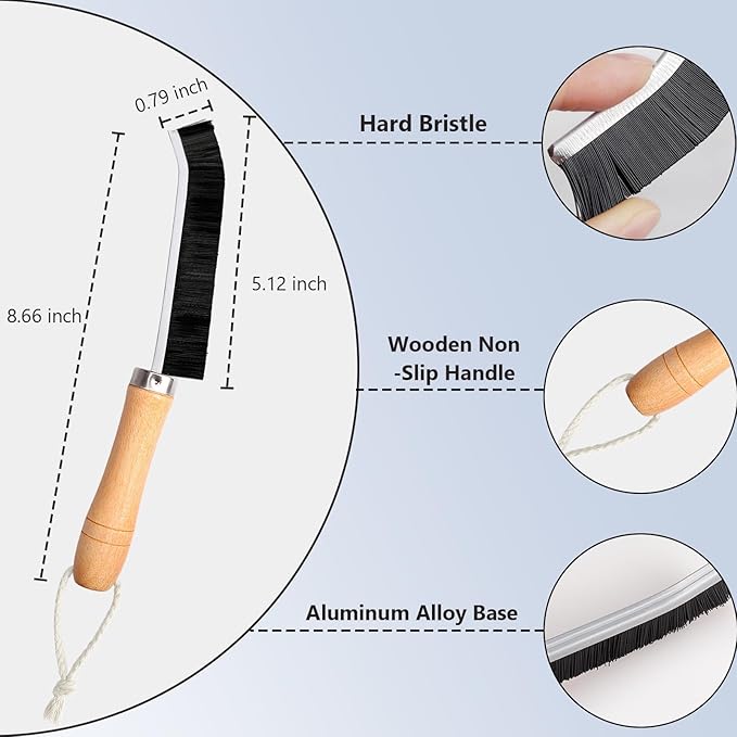 4 Pcs Crevice Cleaning Brush, 2023 New Multifunctional Hard Bristle Crevice Cleaning Brush,Bathroom Gaps Brush, Grouting Cleaning Brush,Crevice Cleaning Tool for Corner Kitchen Window Groove