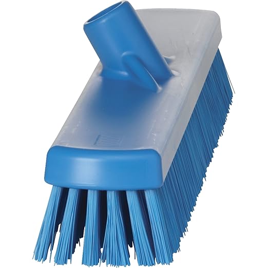 Vikan 70623 Brush,Wall/Floor Scrub,Stiff,19",PP/PBT,Blue