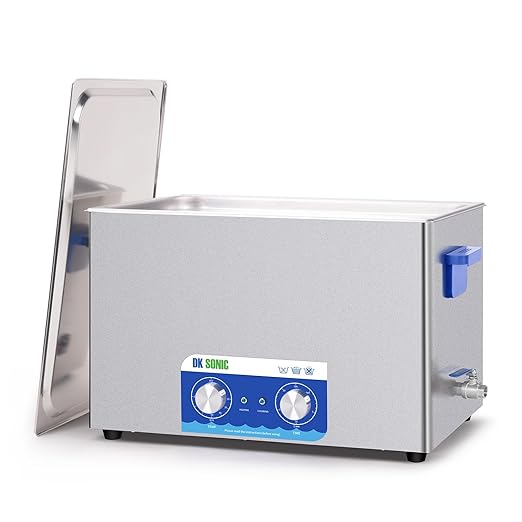 DK SONIC Ultrasonic Cleaner,30L 600W Sonic Cleaner with Heater&Mechanical Timer,Ultrasonic Carburetor Cleaner for Cleaning Gun,Engine,Carburetors,Chains(Include Basket)