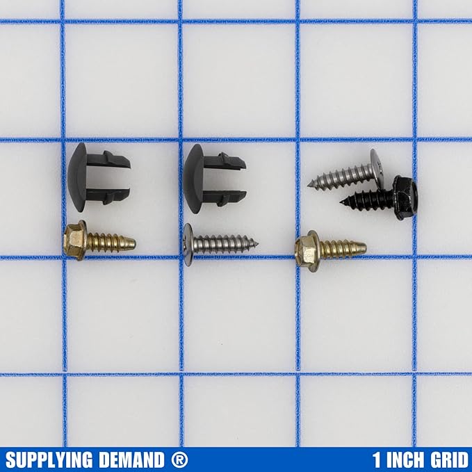 Supplying Demand WD35X10383 2983166 Dishwasher Countertop Screw and Button Plug Kit