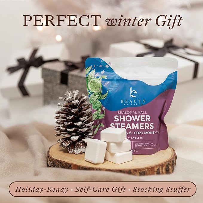 Lavender Shower Steamers Aromatherapy – USA Made with Bergamot Essential Oil, Valentines Day Gifts for Her, Large Shower Tablets for Women & Men, Stress Relief & Relaxing Calming Pamper Gifts