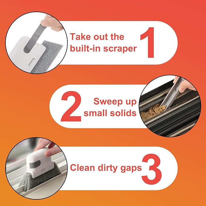 4 Pcs Small Dustpan and Brush Set, Mini Hand Broom and Dustpan Cleaning Tool for Cars, Desk, Keyboard, Countertop, Cat, Dog and Other Pets