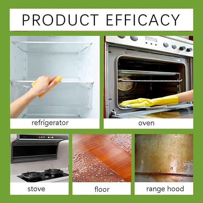 2026 Fly Spray Clèanse, Cleanse Kitchen Appliance Cleaner, Natural Formula to Household Appliances, Kitchen Appliance Cleaner, For Hold, Oven, Stove, Range Hood(2PCS)