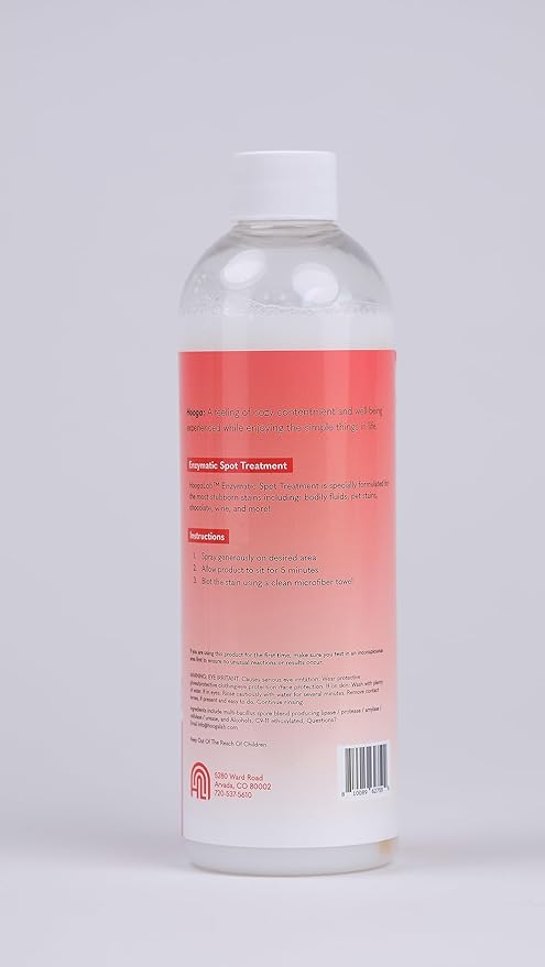 16oz Enzymatic Spot Treatment - Powerful Stain Remover for Tough Messes | Pet Cleaner, Elimate Organic Stains, Odors, and Residues From Carpet, Upholstery, and Fabrics! (2 pack)