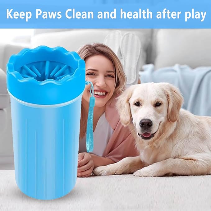 Dog Paw Cleaner,Paw Cleaner for Dog,Pets Foot wash Cup-Dog wash paw Cup-Pet Foot Cleaner for Small Medium Breed Dogs/Cats Pet Clean Paws Miracle Tool(with 1 Towel& 1Brush)