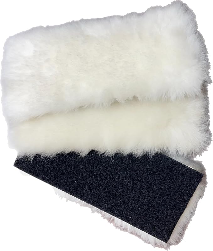 Genuine Lambwool 9" Flat Mop, 3 Refill Pads ONLY, Hardwood, Laminate, Tile & Ceramic Floors, Wet & Dry Use