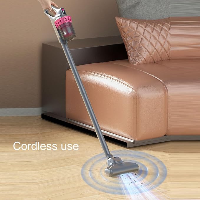 HEEPDD Handheld Vacuum Cleaner, 10000pa Strong Suction with High Frequency Tapping, Cordless Mattress Vacuum Cleaner for Pets Hair Bedding Sofa
