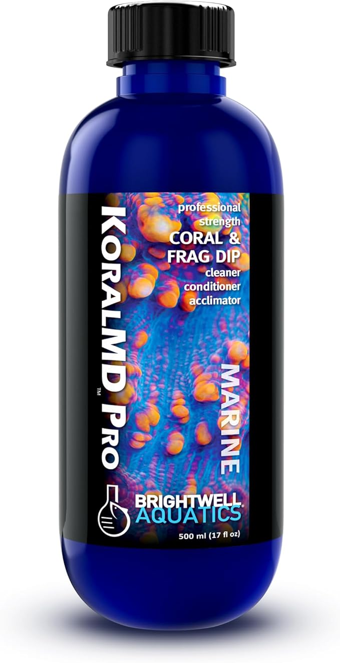 Brightwell Aquatics Koral MD Pro - Professional Strength Coral & Frag Drip, Cleaner Conditioner Acclimator, 500 ml
