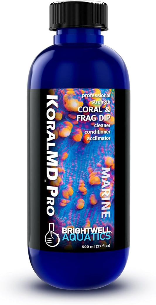 Brightwell Aquatics Koral MD Pro - Professional Strength Coral & Frag Drip, Cleaner Conditioner Acclimator, 500 ml