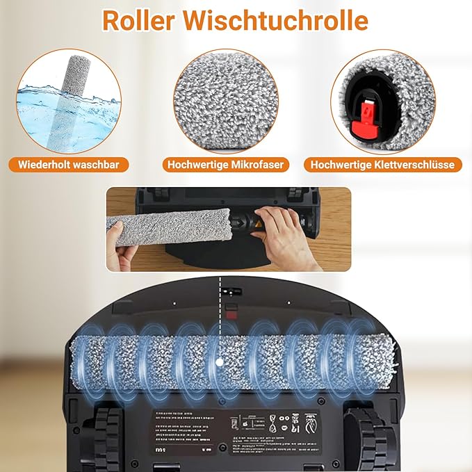 Replacement Kit for Eufy Robot Vacuum Omni S1 Pro: 1 Main Brushes, 1 Roller Mops, 4 Filters, 6 Side Brushes, 6 Dust Bags, 6 Scented Tablets,1 Cleaning Brush