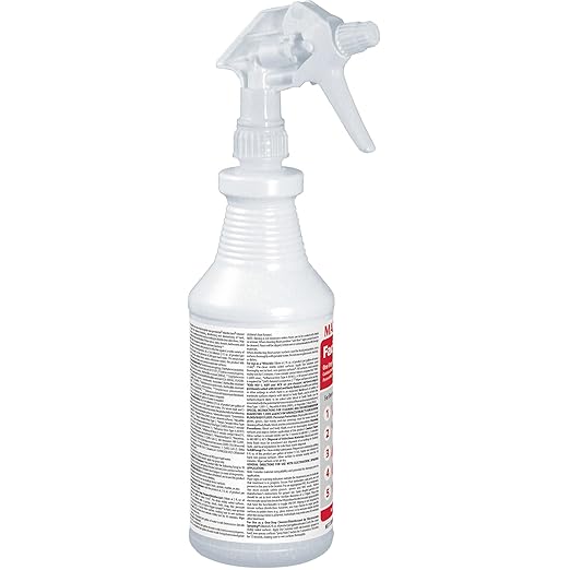 Midlab Maxim Facility+ One Step Disinfectant Cleaner and Deodorant, 1 Quart (32oz), Pack of 6, Includes 1 Trigger Sprayer, Contains Hydrogen Peroxide, Use for Fentanyl Decontamination at Full Strength
