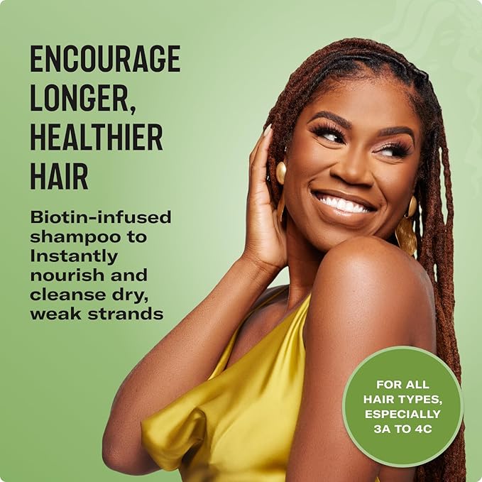 Mielle Organics Rosemary Mint Hair Strengthening Biotin Shampoo - Moisturizing Hair Shampoo for Women and Men to Gently Cleanse, Repair & Protect Strands (20 oz)
