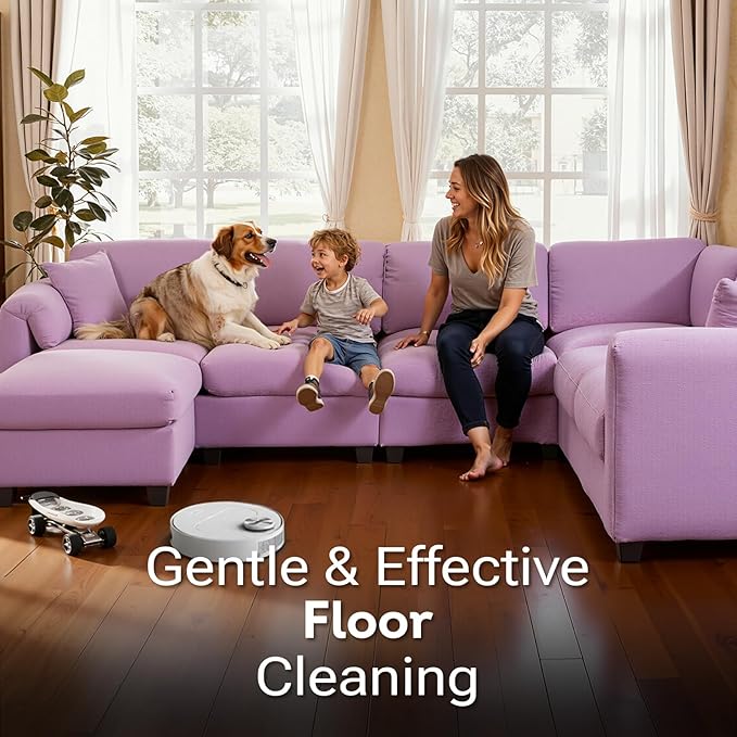 2 Pack Floor Cleaner Solution for Hardwood & Tile Floors, Compatible with Roborock, Eufy, Dreame, iRobot Roomba Robot Vaccum and Mop & Wet Dry Vacuum Cleaners, 1:100 Dilution Ratio (Lavender Breeze)