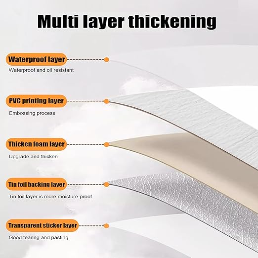 Luxury Thicken Wood Grain Peel and Stick Floor Tiles Self-Adhesive Vinyl Flooring Roll-DIY Easy for Wall and Floor,Hard Surface/Waterproof/Anti Slip (Raw Wood Color, 23.6 "W x 118" L)