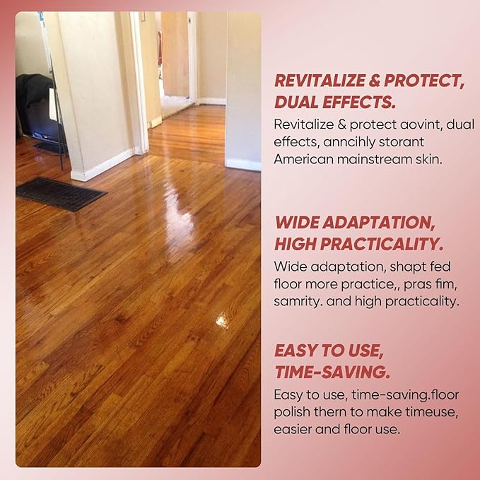 2PCS Floor Restore for Wood Floors, Floor Restore Cleaner Spray, Floor Polish for Shine Renewal & Protective Layer, Quick-Drying Protective Finish, for Tile, Shine Wood, Laminate, Vinyl, Bamboo