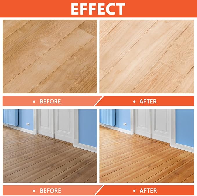 Wood Wax for Furniture, Paste Wax for Wood Floor Polish, Conditioner, Cleaner, Restorer, Protective Finish for Surfaces, Furniture Polish for Wooden Floors, Cabinets, Tables, Doors(3.5oz)