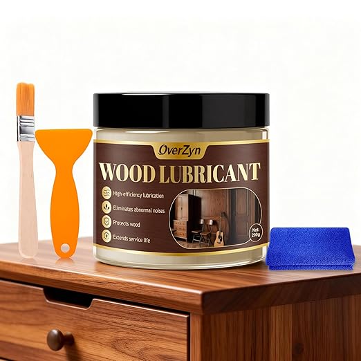 Beeswax Furniture Polish, Wood Wax, Beeswax for Wood, Reduces Noise, Suitable for The Maintenance and Care of Household Wooden Furniture Such as Tables, Chairs, and Floors, 7.05 Oz