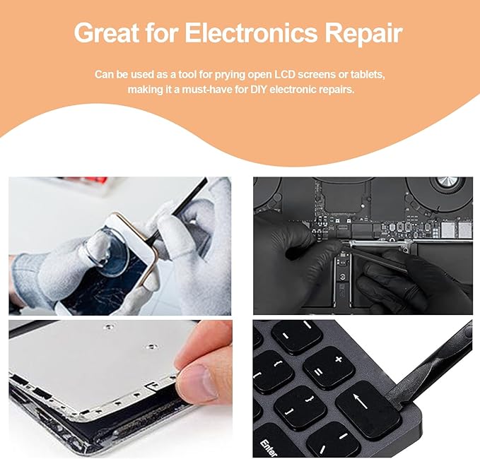 9 Pcs Plastic Multi-Purpose Scraper Tool,Dual-Ended Scraper Perfect for Cleaning in Kitchens,Bathrooms,and Cars.Remove Stickers, Labels and Dirt from Countertops,Floors,Sinks,Stoves