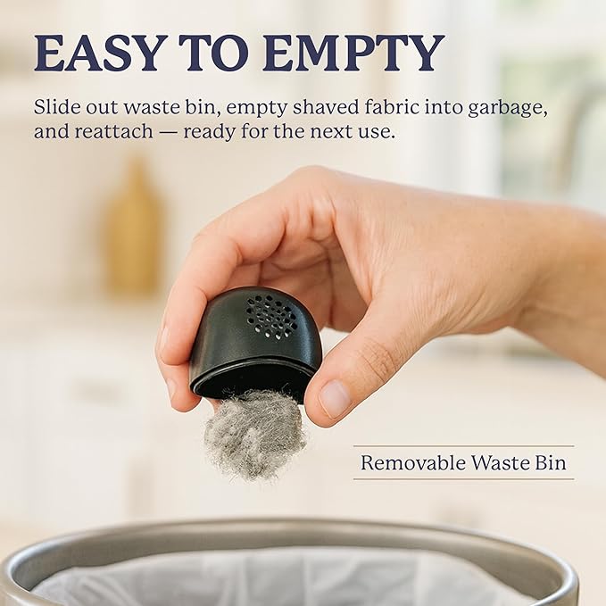 Farberware Lint Remover Fabric Shaver – Battery Operated Lint Shaver with Triple Blades for Clothes, Sweater Shaver to Remove Fuzz, Lint Balls, Pilling for Clothing, Couch, Furniture (Sage, Small)