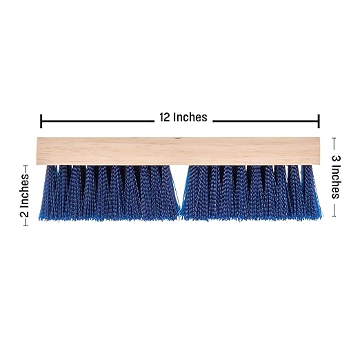 Carlisle FoodService Products 36193P14 Blue Color, 10" Polypropylene Deck Scrub Brush