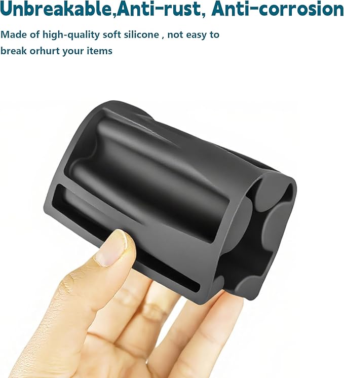 Silicone Soap Dish,Self Draining Soap Holder Perfect for Shower,Bathroom Sink,Kitchen Sink & Travel,Non-Slip Bar Soap Holder Extend Soap Life,Keep Soap Bars Dry & Easy Cleaning Black-2Pcs