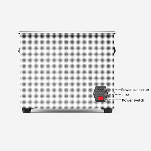 4.5L Ultrasonic Cleaner Knob Control Heated Ultrasonic Jewelry Cleaner Machine for Carburetor Glasses Gun Parts