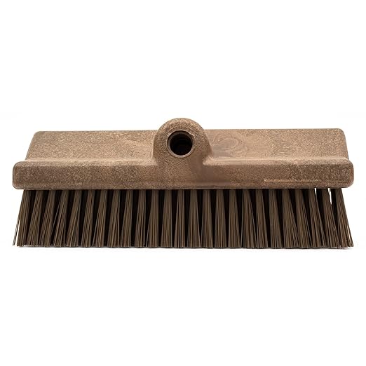 SPARTA 40423EC01 Plastic Floor Scrub Brush, Wall Brush, Equipment Brush With Nonabsorbent Bristles For Industrial Kitchens, Hospitals, Commercial Cleaning, 10 Inches, Brown, (Pack of 2)
