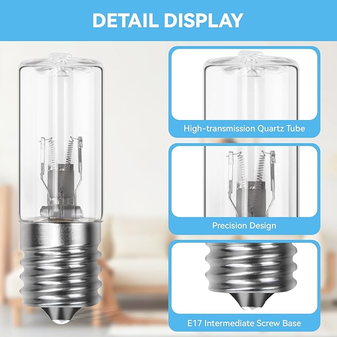 3W LB1000 UV-C Replacement Bulb for Germ Guardian GG1000, GG1000CA, GG1100, GG1100B, GG1100W, LB-1000, GGH200, 661000CA Air Purifier UV Light Replacement, 2 Pack