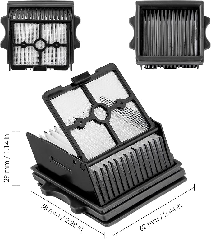 (5 Pack) Floor One S9 Artist Pro Replacement HEPA Filters Compatible with Tineco Floor ONE S5 Combo Cordless Wet Dry Vacuum Cleaner Filter, Accessories Kit (Note: Not applicable to Floor ONE S5/S3)